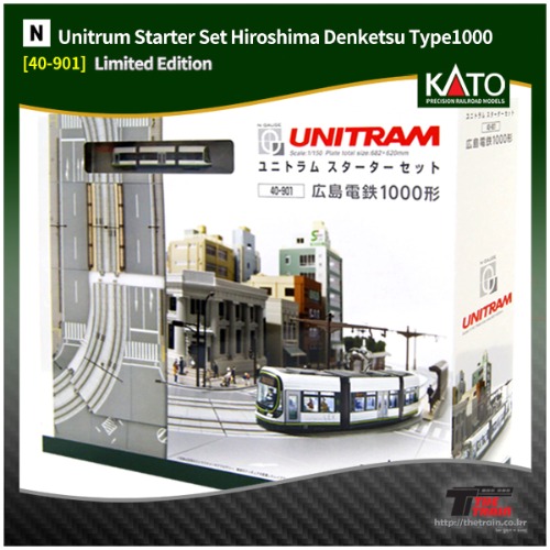 KATO 40-901 Unitrum Starter Set Hiroshima Denketsu Type1000 [Green Mover LEX]