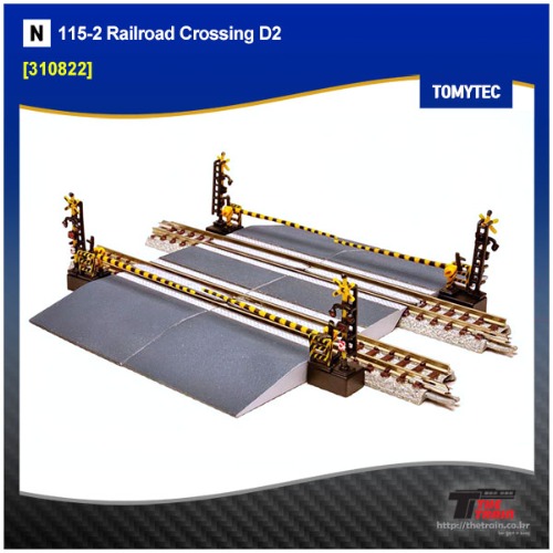 TOMYTEC 310822 Visual Scene Accessory 115-2 Railroad Crossing D2