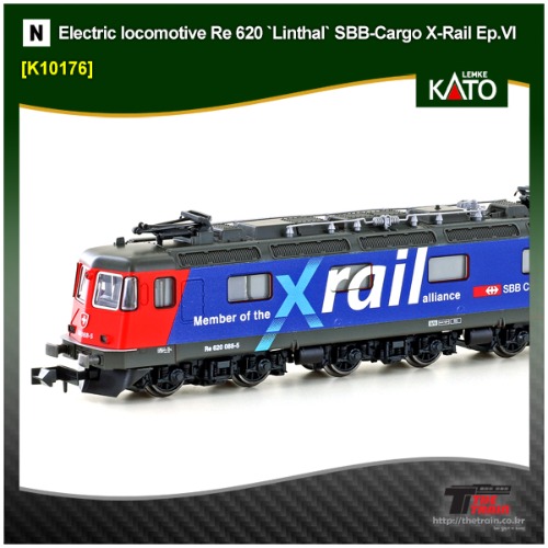 KATO 10176 Electric locomotive Re 620 `Linthal` SBB-Cargo X-Rail Ep.V-VI