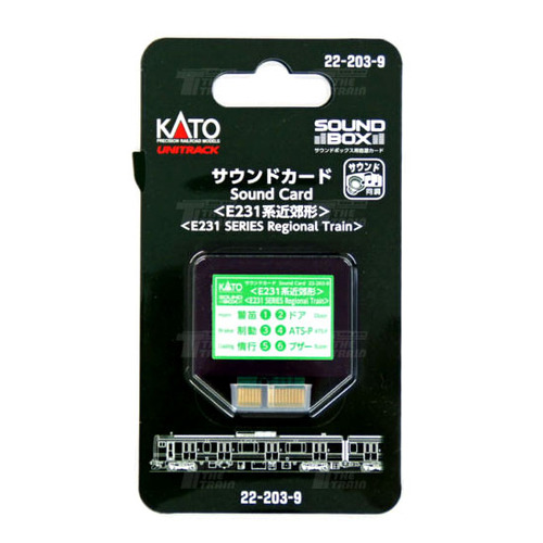 KATO 22-203-9 Sound Card Series E231 Suburban Type [for Sound Box]