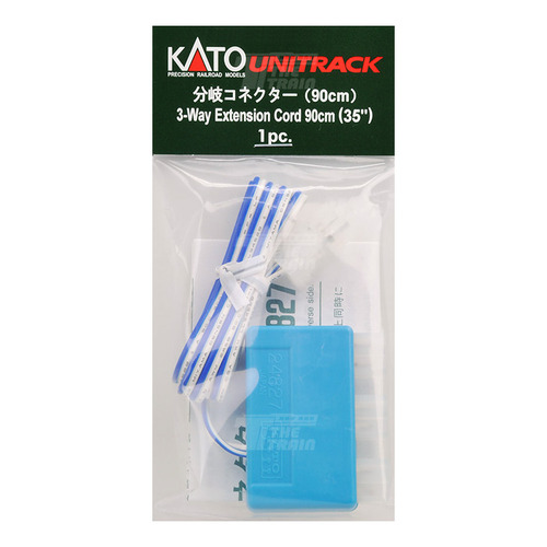 KATO 24-827 3-Way Extension Cord 90cm (blue / white) 1pc