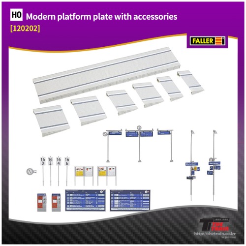 FA120202 Modern platform plate with accessories