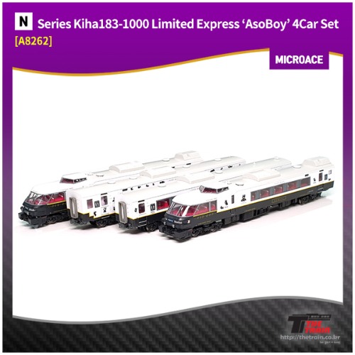 MA8262 Series Kiha183-1000 Limited Express AsoBoy 4Car Set [중고]