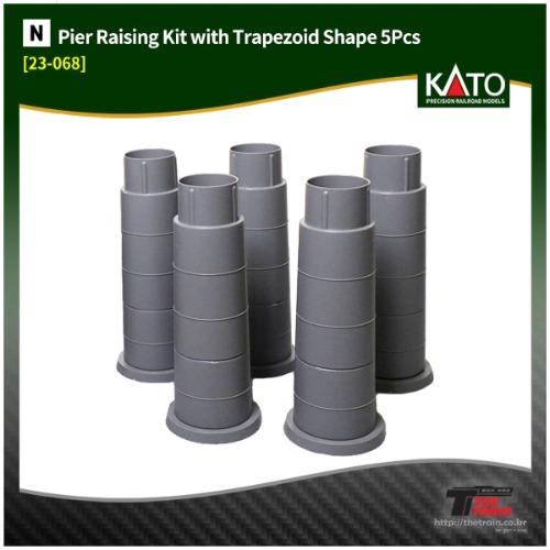 KATO 23-068 Pier Raising Kit with Trapezoid Shape 5Pcs