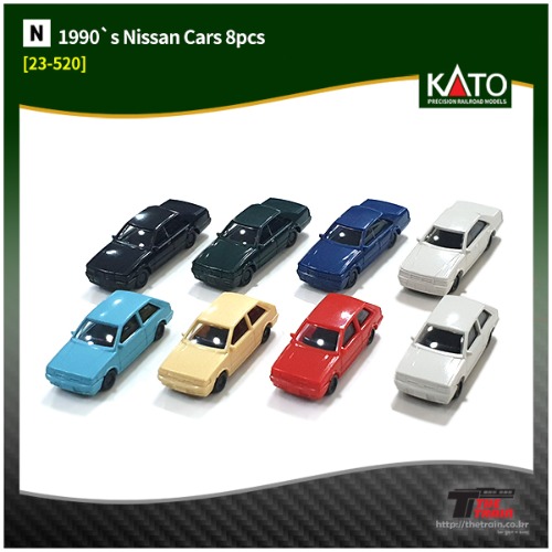 KATO 23-520 1990`s Nissan Cars 8pcs