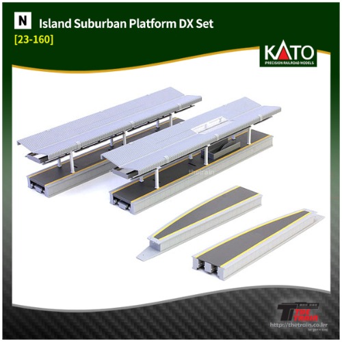 KATO 23-160 Island Suburban Platform DX Set