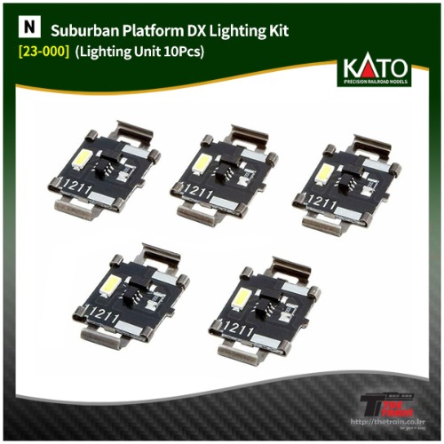 KATO 23-000 Suburban Platform DX Lighting Kit (Lighting Unit 10Pcs)
