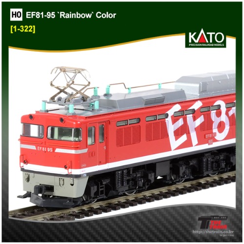 KATO 1-322 (HO) EF81-95 `Rainbow` Color