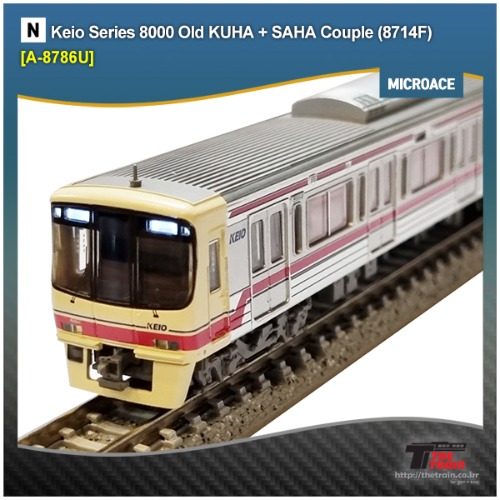 MicroAce A8786U KEIO Series 8000 Old KUHA + SAHA Couple (8714F) 10-Car Set [중고]