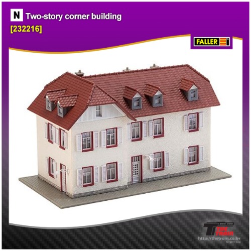 FA232216 Two-story corner building
