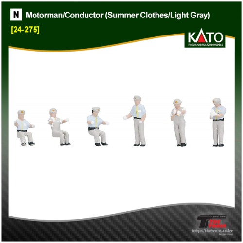 KATO 24-275 Motorman/Conductor (Summer Clothes/Light Gray)