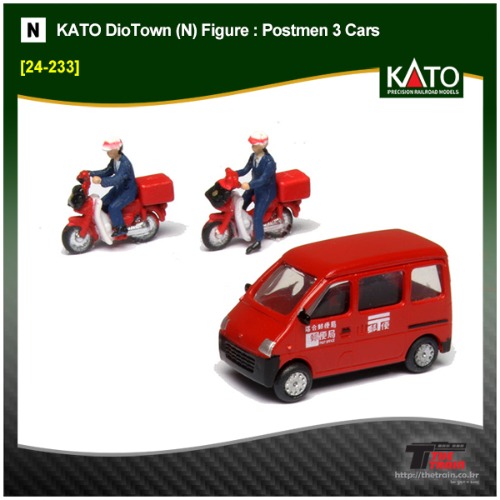 KATO 24-233 DioTown (N) Figure : Postmen 3 Cars