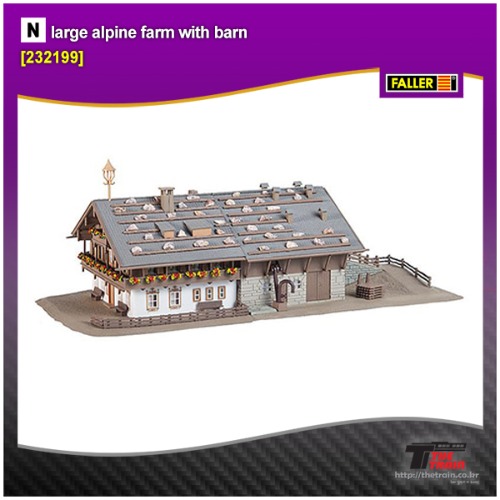 FA232199 large alpine farm with barn