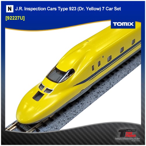 TOMIX 92227U J.R. Inspection Cars Type 923 (Dr. Yellow) 7 Car Set (중고)