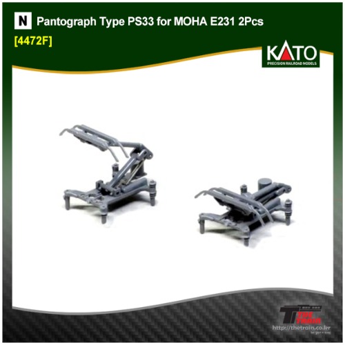 KATO 4472F Pantograph Type PS33 for MOHA E231 2Pcs