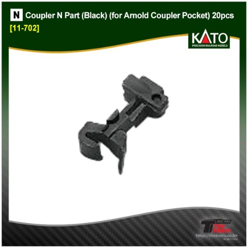KATO 11-702 Coupler N Part (Black) (for Arnold Coupler Pocket) 20pcs