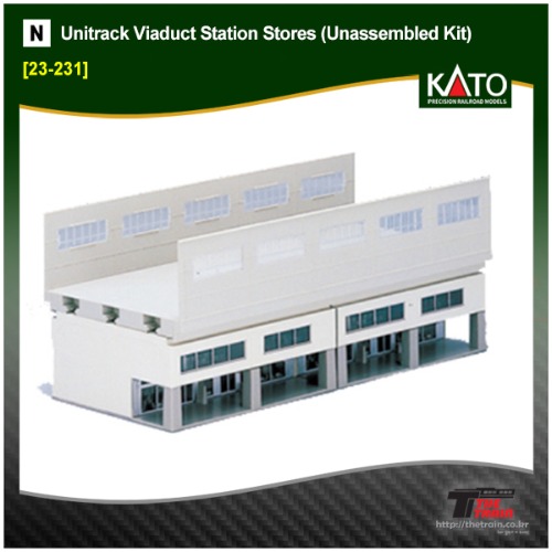 KATO 23-231 Unitrack Viaduct Station Stores (Unassembled Kit)