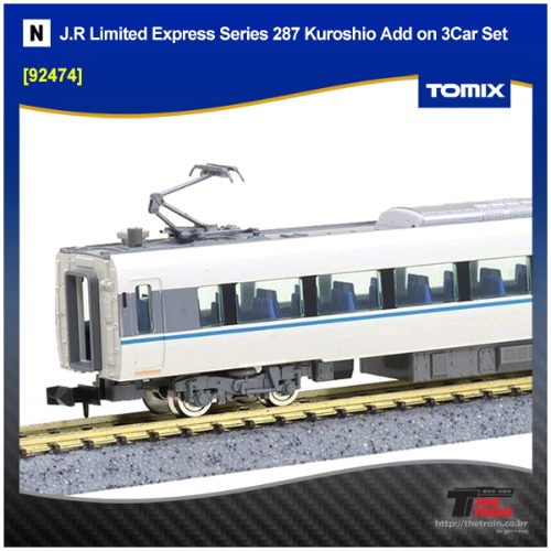 TOMIX 92474 J.R Limited Express Series 287 Kuroshio Add on 3Car Set