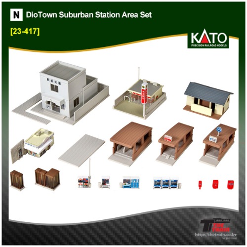 KATO 23-417 DioTown Suburban Station Area Set