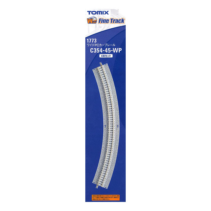 4pcs F N Tomix Tomix 1773 Wide PC Curved Tracks C354-45-WP 